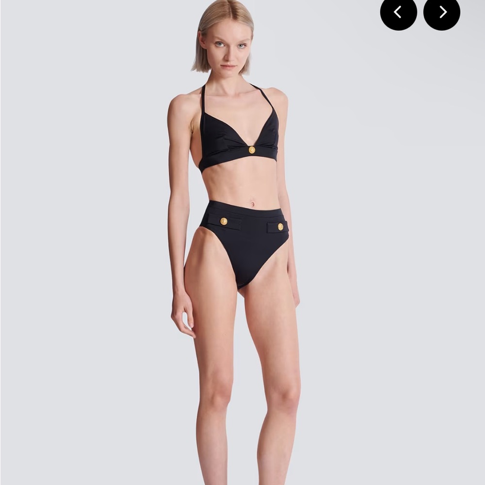 Balmain triangle bikini
